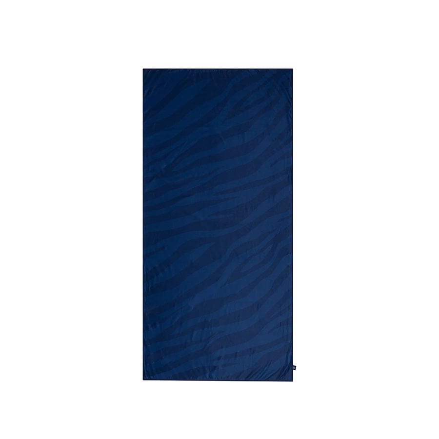 Swim Essentials - Mikrofaser Strandtuch 180x90 cm Dark Blue Zebra