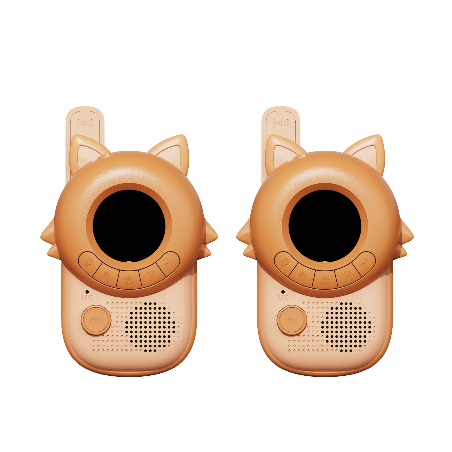 The_zoofamily_set_of_fox_walkie_talkie_front The Zoofamily - Walkie Talkie "Zoo Walkie Talkie"