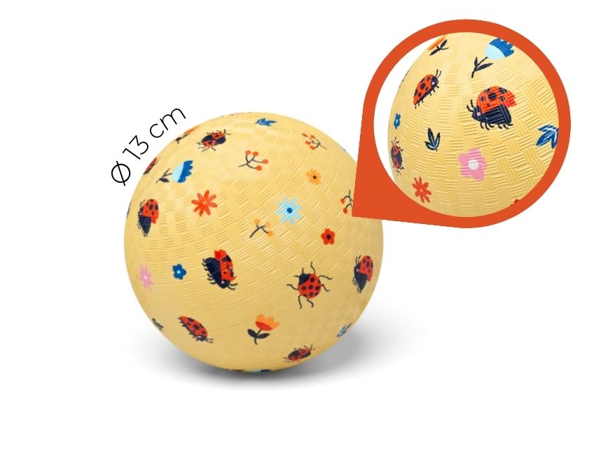 Little L - Ball aus Naturkautschuk "Marienkäfer" ⌀13cm