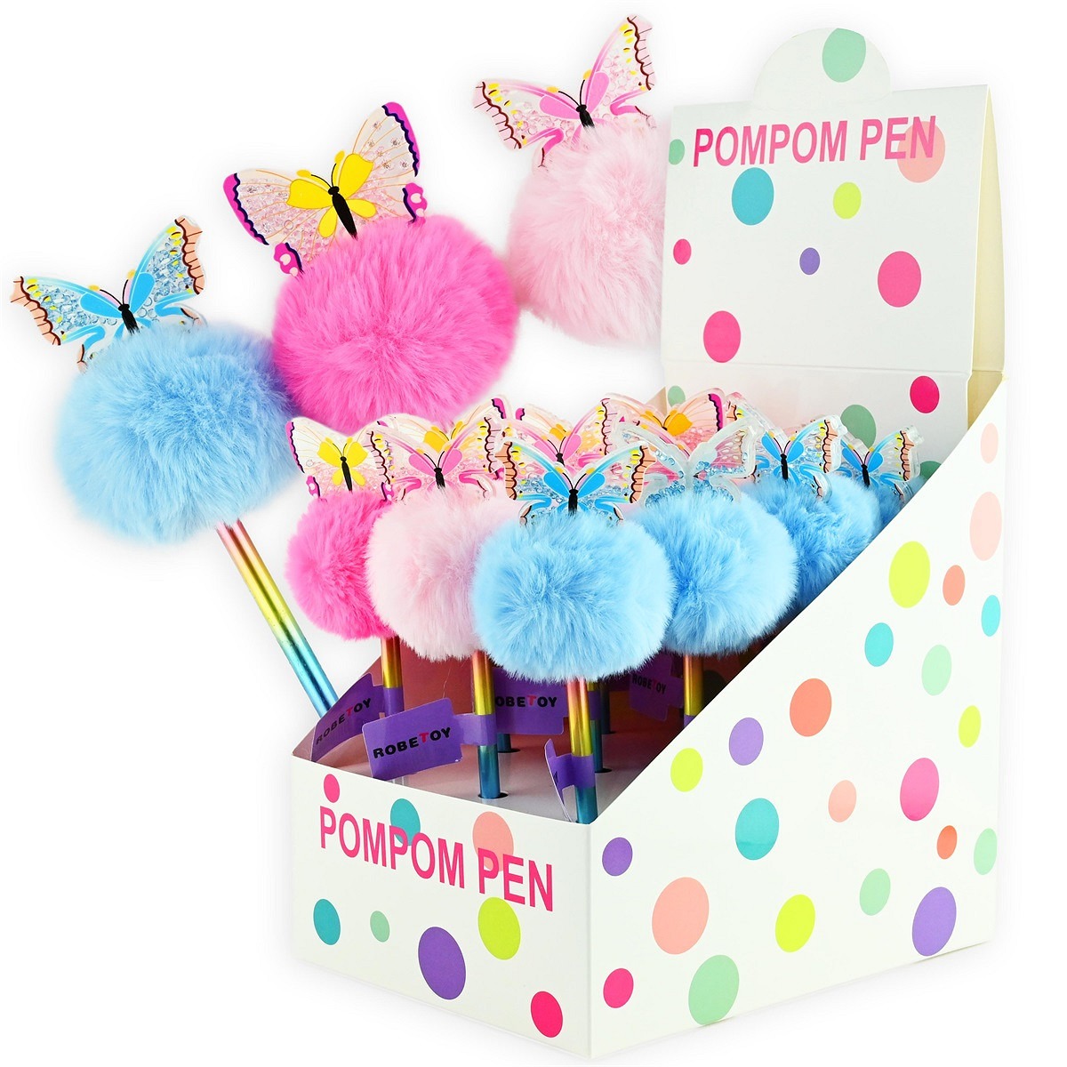 Robetoys - Stift Pompom Butterfly Robetoys - Stift Pompom Butterfly