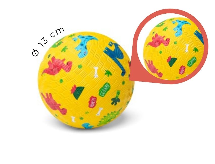 Little L - Ball aus Naturkautschuk "Dino" ⌀13cm