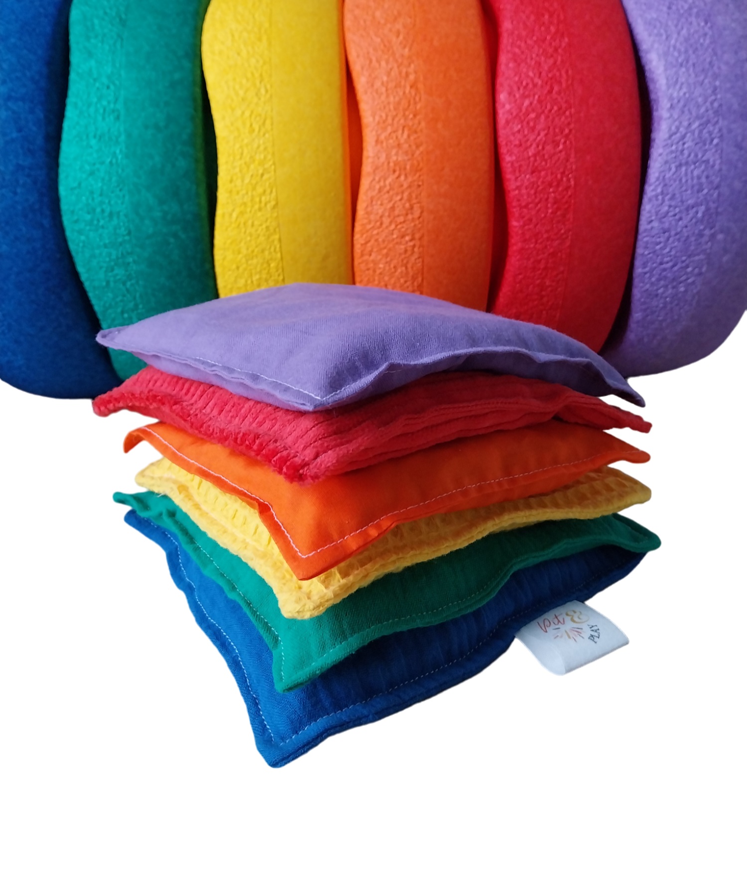 Pit & PLAY - Sensorik-Säckchen Regenbogen classic Pit & PLAY - Sensorik-Säckchen Regenbogen classic