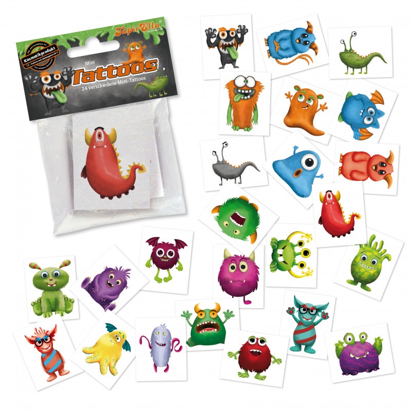 TapirElla - Mini-Tattoo-Set Monster