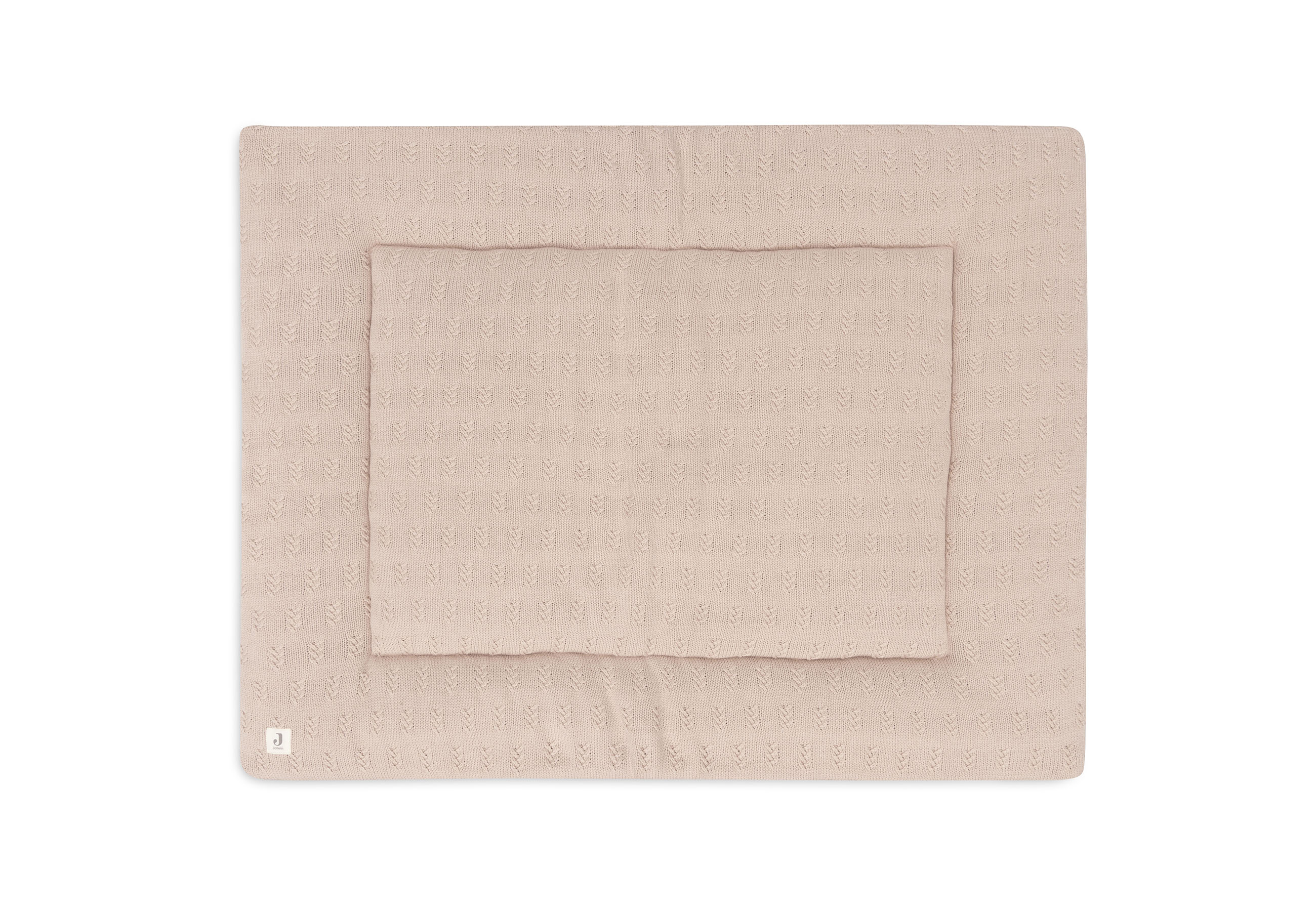 Jollein - Krabbeldecke 75x95cm Grain Knit Wild Rose