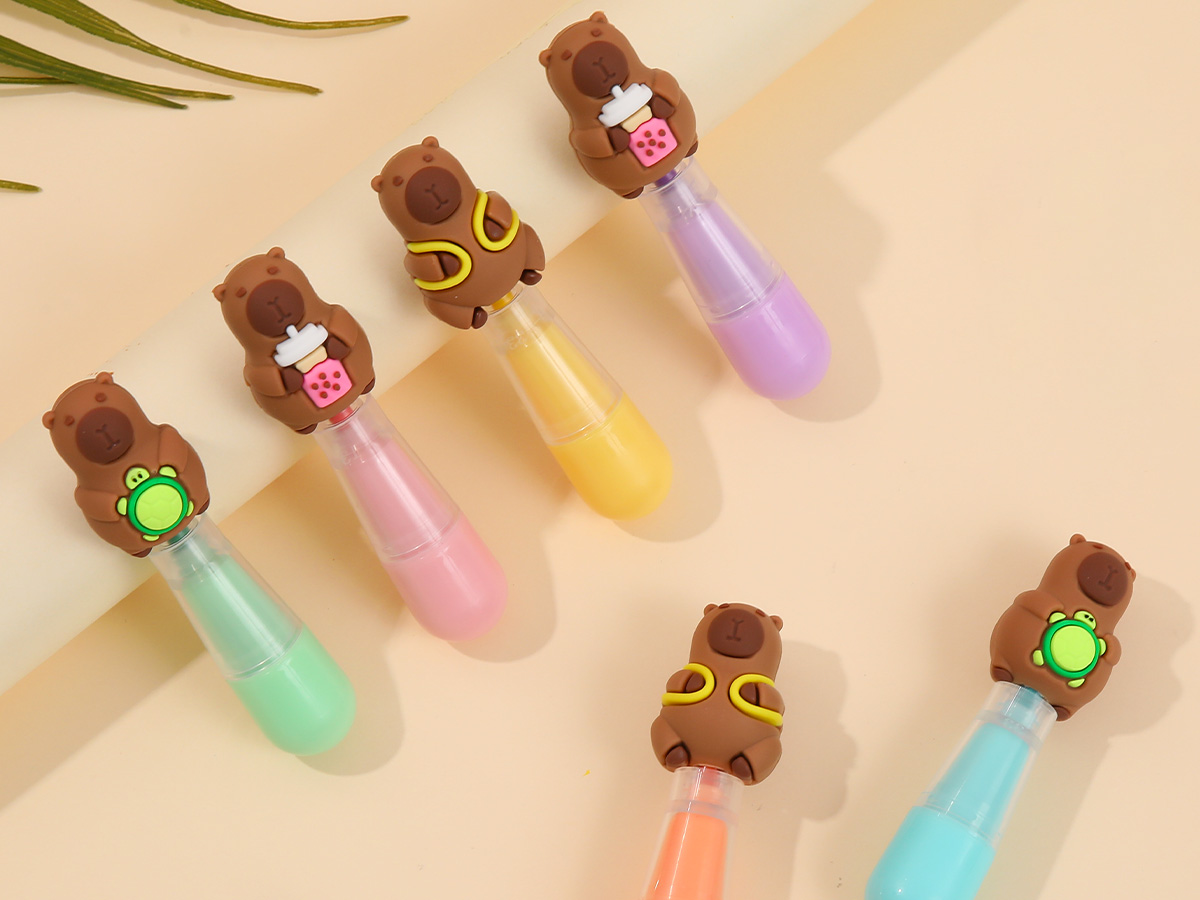 itotal - Textmarker 6-Stk-set CAPYBARA 