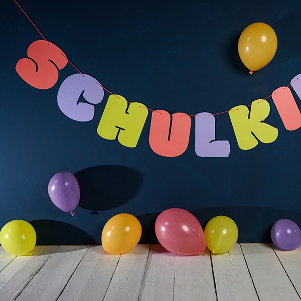 ava&yves - Girlande Schulkind Bunt