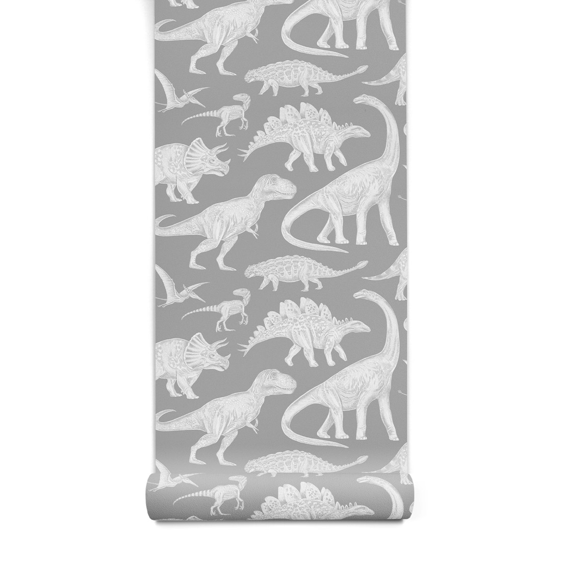 tapeta-dino-grey-01 PASTELOWELOVE - Kindertapete Dinosaurier grau