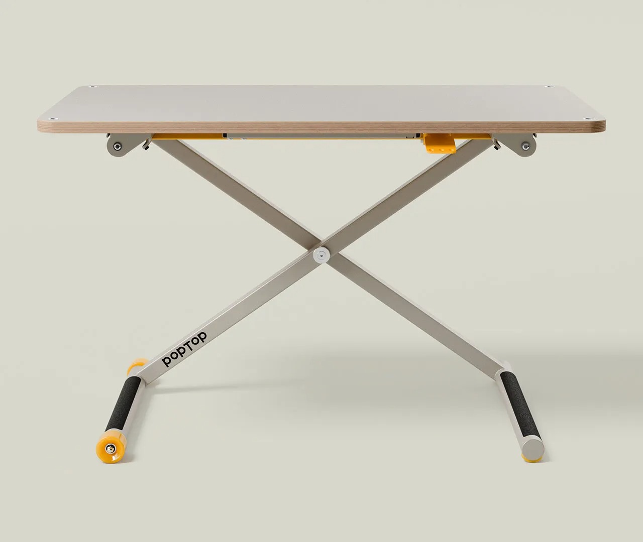 poptop - Kinderschreibtisch höhenverstellbar grau