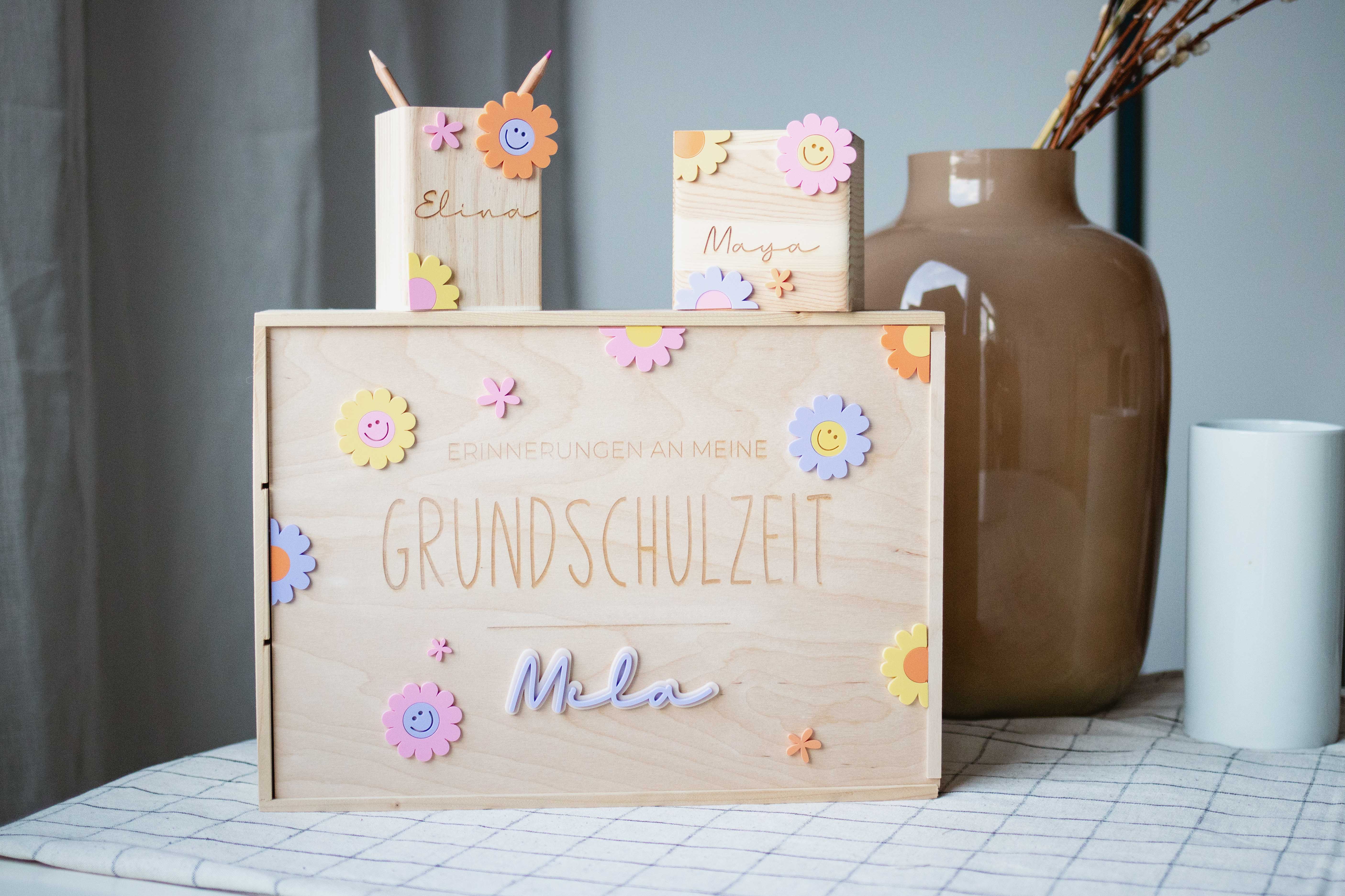 Invy Design - Schulstarter Set "Smileys & Blumen"