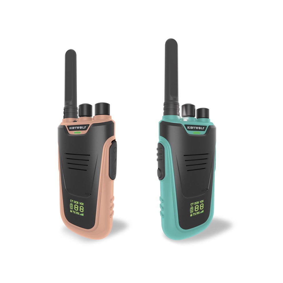 KIDYWOLF - Walkie-Talkies mit Taschenlampe rose/türkis KIDYWOLF - Walkie-Talkies mit Taschenlampe rose/türkis
