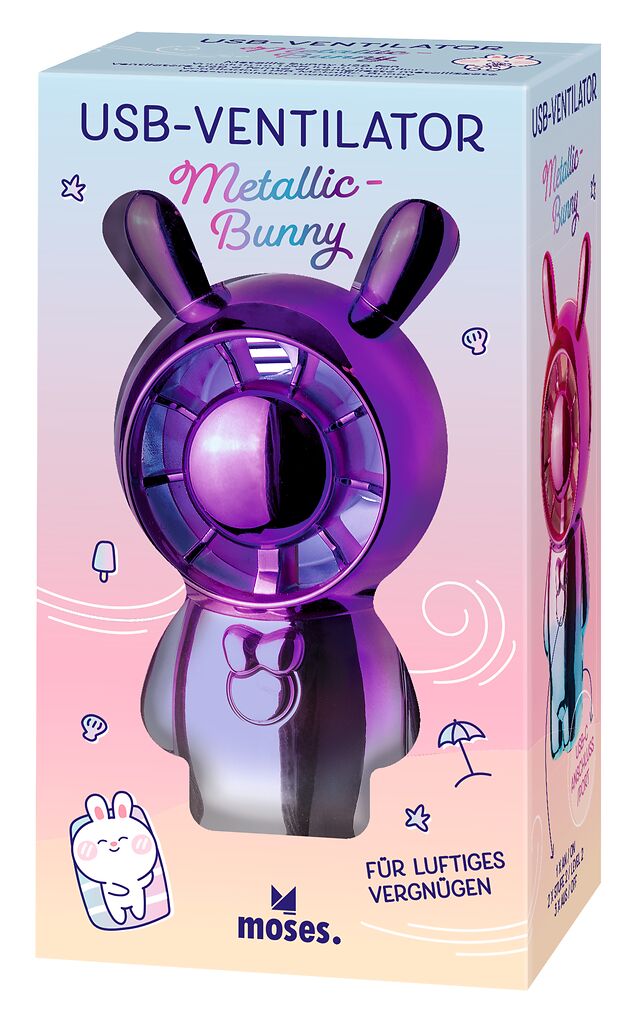 moses - USB-Ventilator Metallic-Bunny