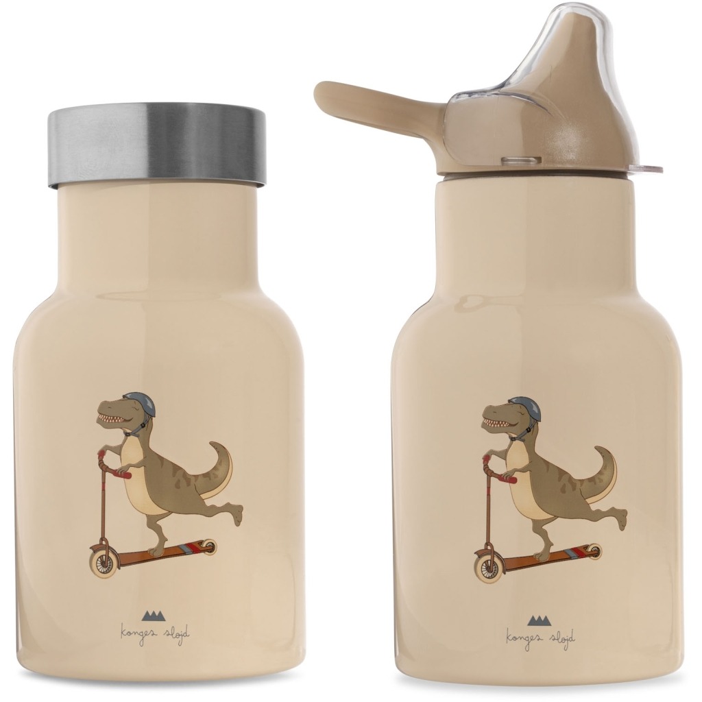 1024x1024-aef9f55df553c6583ad514 konges slojd - Trinkflasche 250ml Skateosaurus