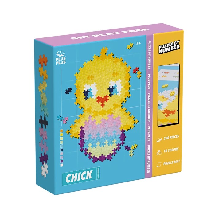 PLUS PLUS - Kreativ Bausteine  250 Stück Puzzle Küken