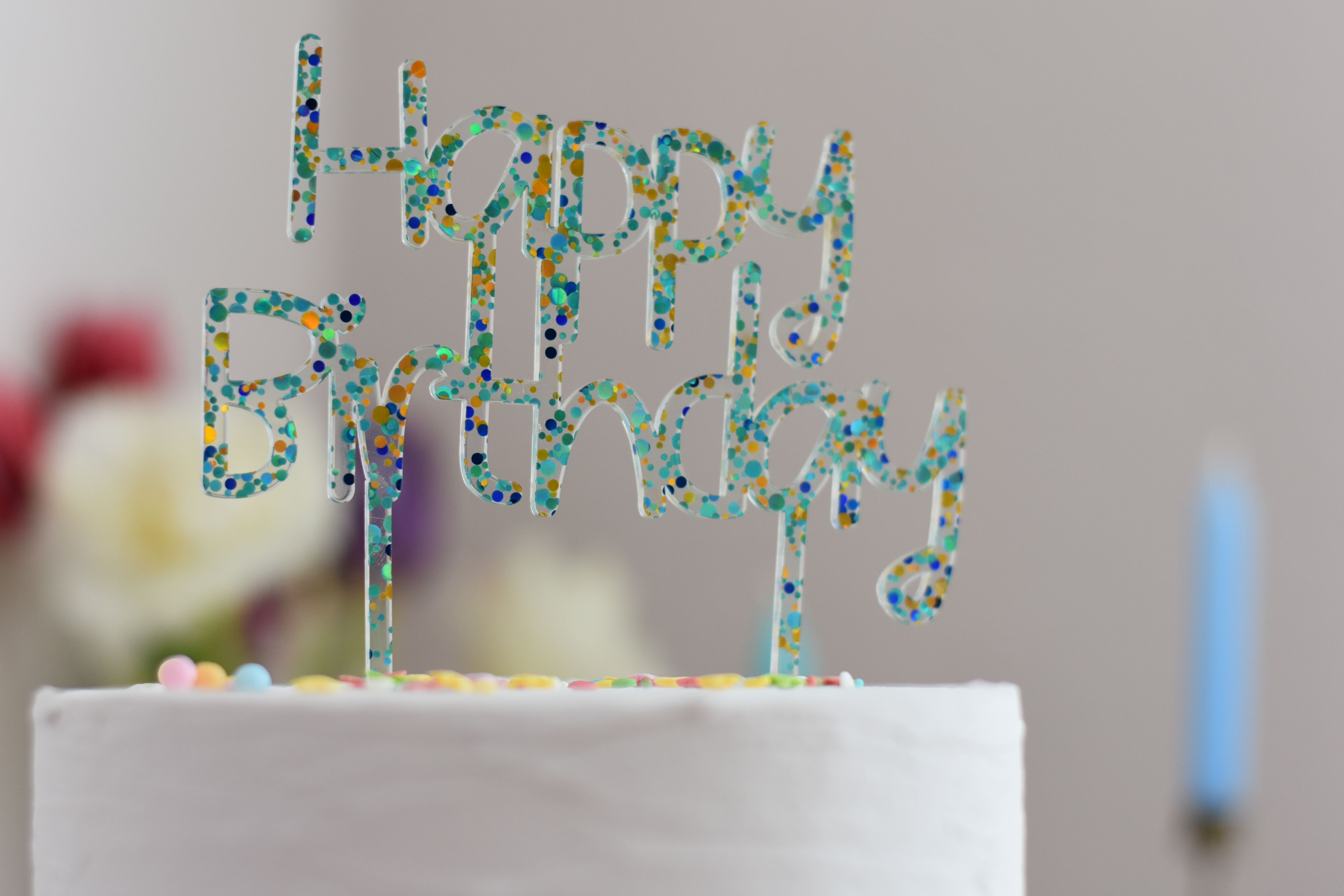 Invy Design - Cake Topper "Happy Birthday"