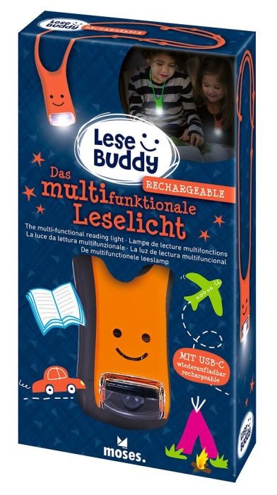 moses - Lese Buddy mit USB-C Neon Orange