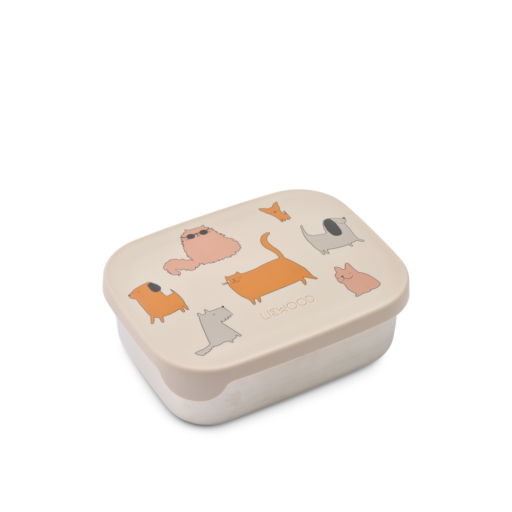 Liewood - Lunchbox Arthur Cats and Dogs / Sandy
