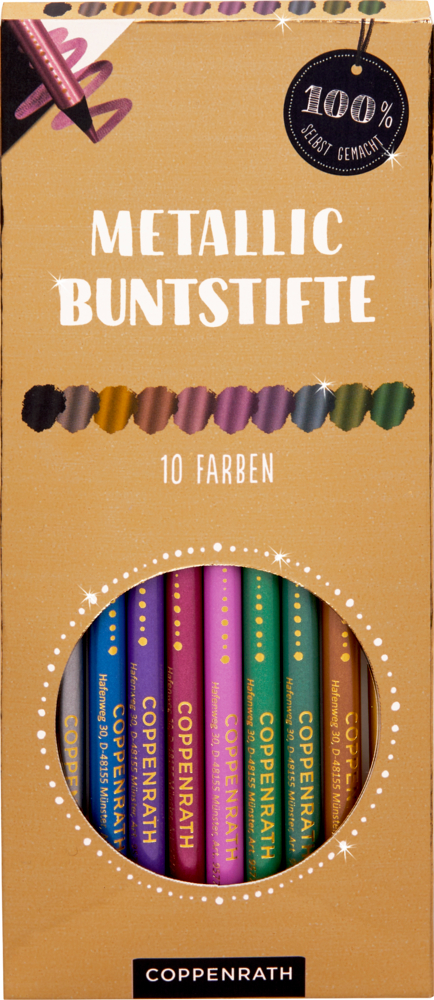 Spiegelburg - Metallic-Buntstifte: 10 Farben