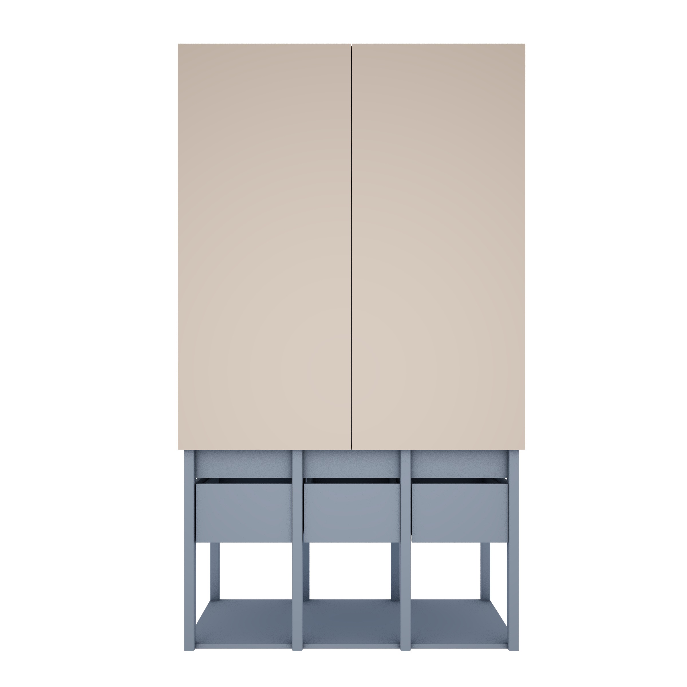 Wood Luck - Kleiderschrank Tweens muted blue Wood Luck - Kleiderschrank Tweens muted blue