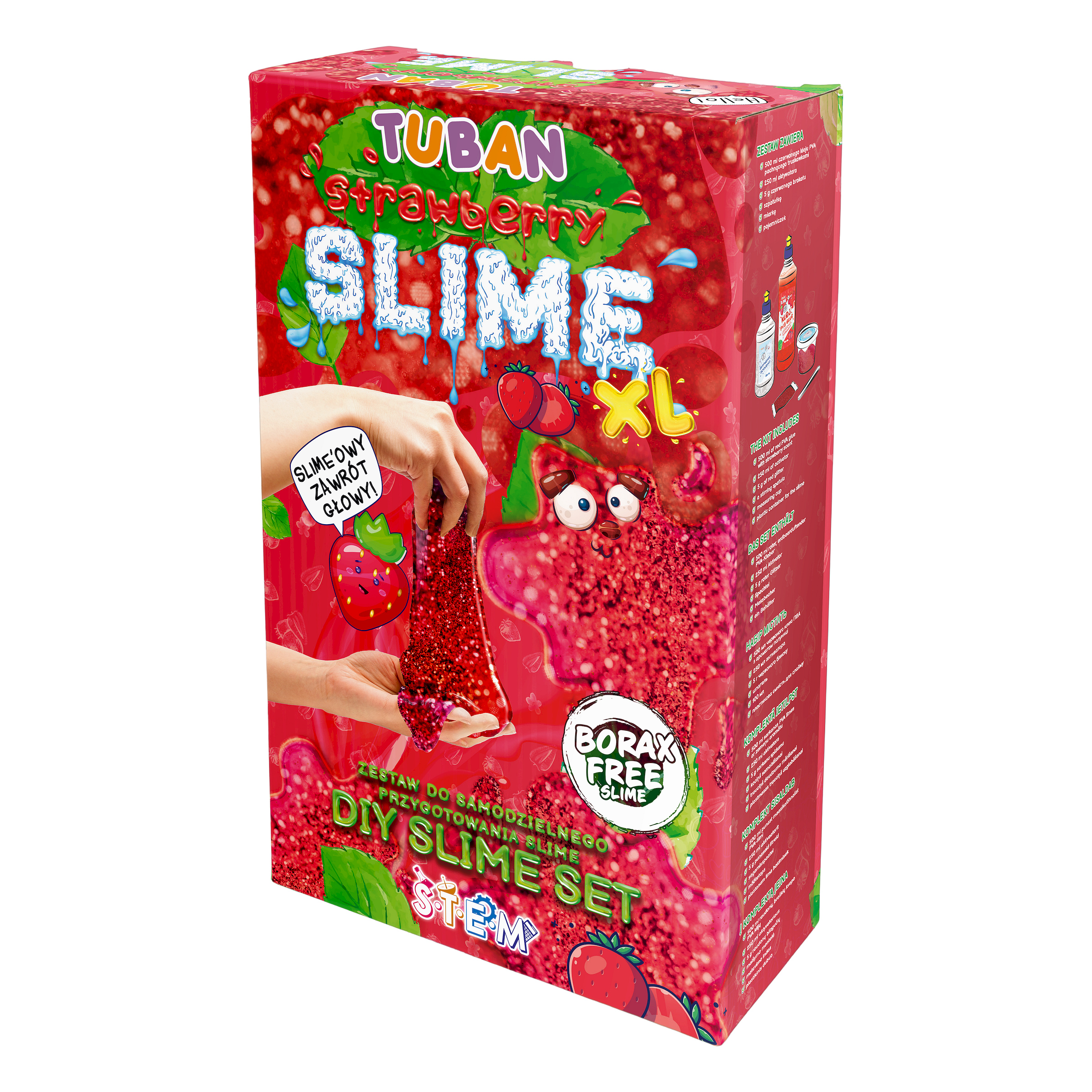 TUBAN - Slime Set "Erdbeere XL"