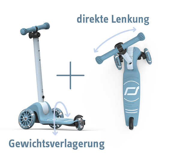 Scoot & Ride - Highwaykick 3S LED steel