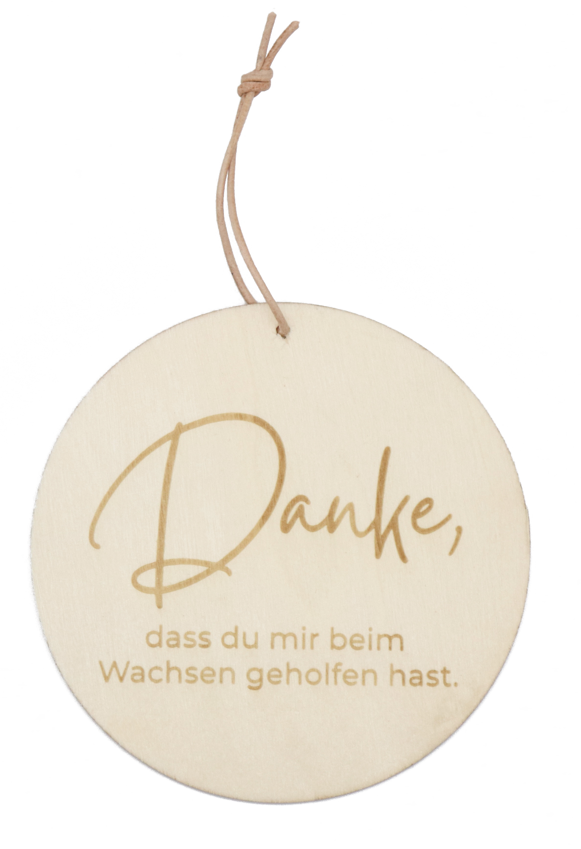 Invy Design - Holzschild "Danke, dass Du mir beim Wachsen geholfen hast"