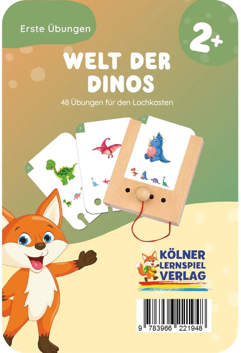 Kölner Lernspielverlag - Kartensatz Erste Übungen Welt der Dinos ab 2 