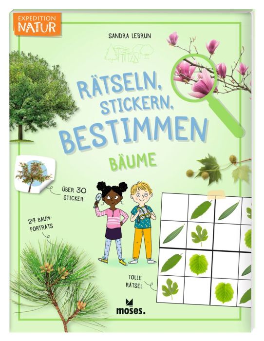 moses - Rätseln, Stickern, Bestimmen: Bäume