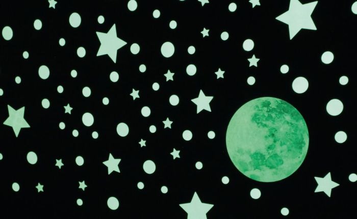 moses_nachtleuchtende-wandsticker_mond-2 moses - Nachtleuchtende Wandsticker Mond und Sterne