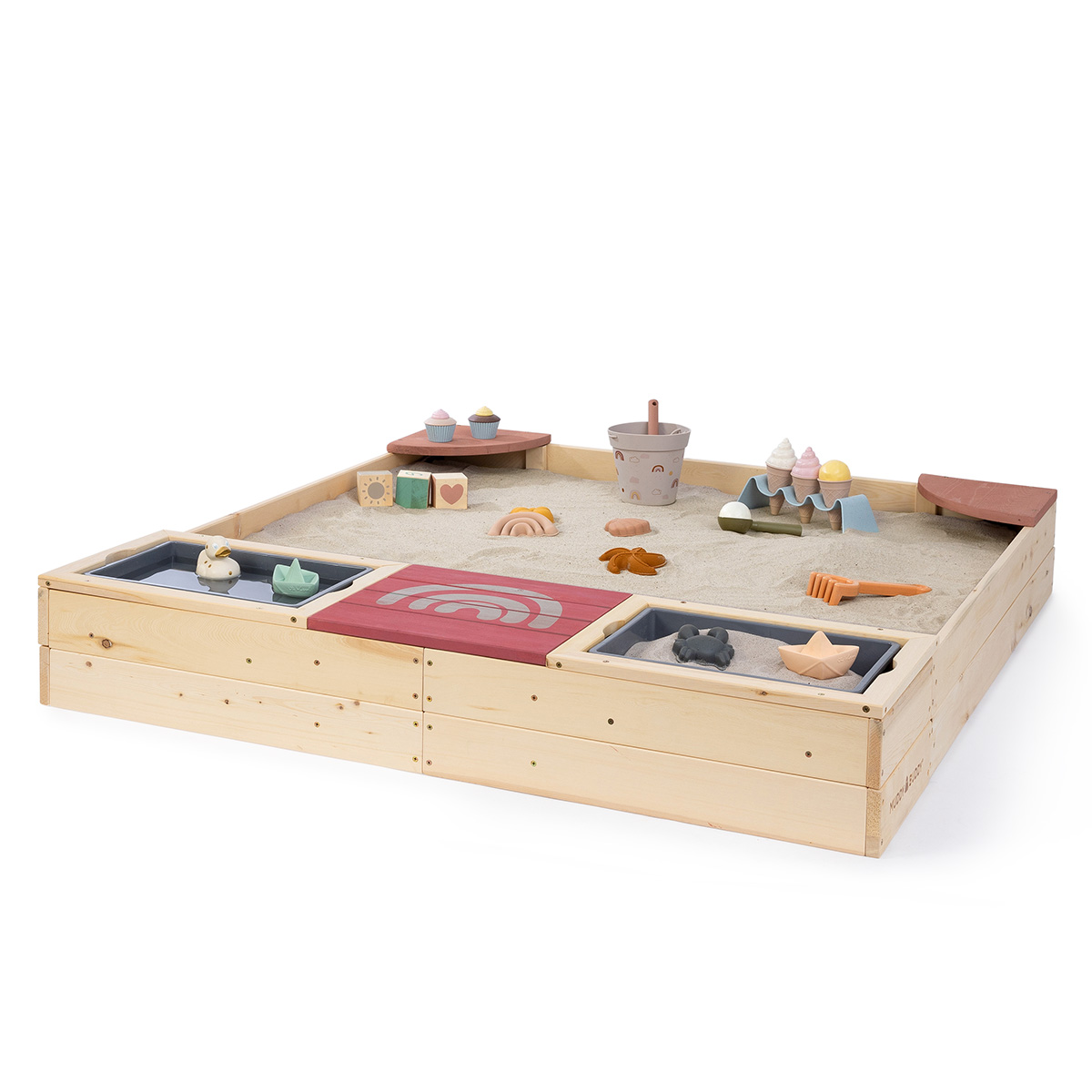 80020_01_1200x1200 MUDDY BUDDY  ®  - Sandkasten "Beach Rebel" natur puderrosa