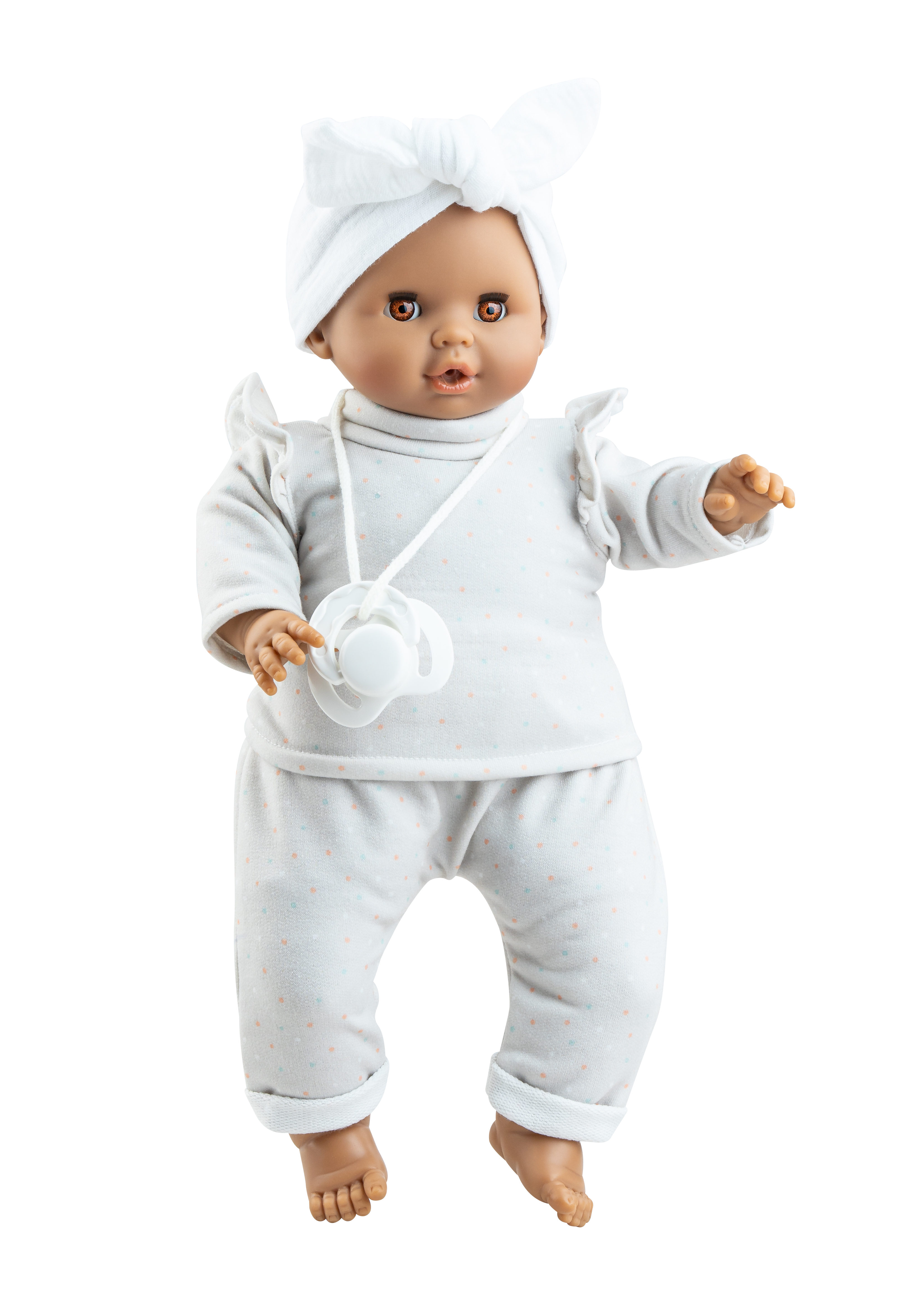 Paola Reina - Sprechende Puppe Sonia 36 cm weißes Outfit