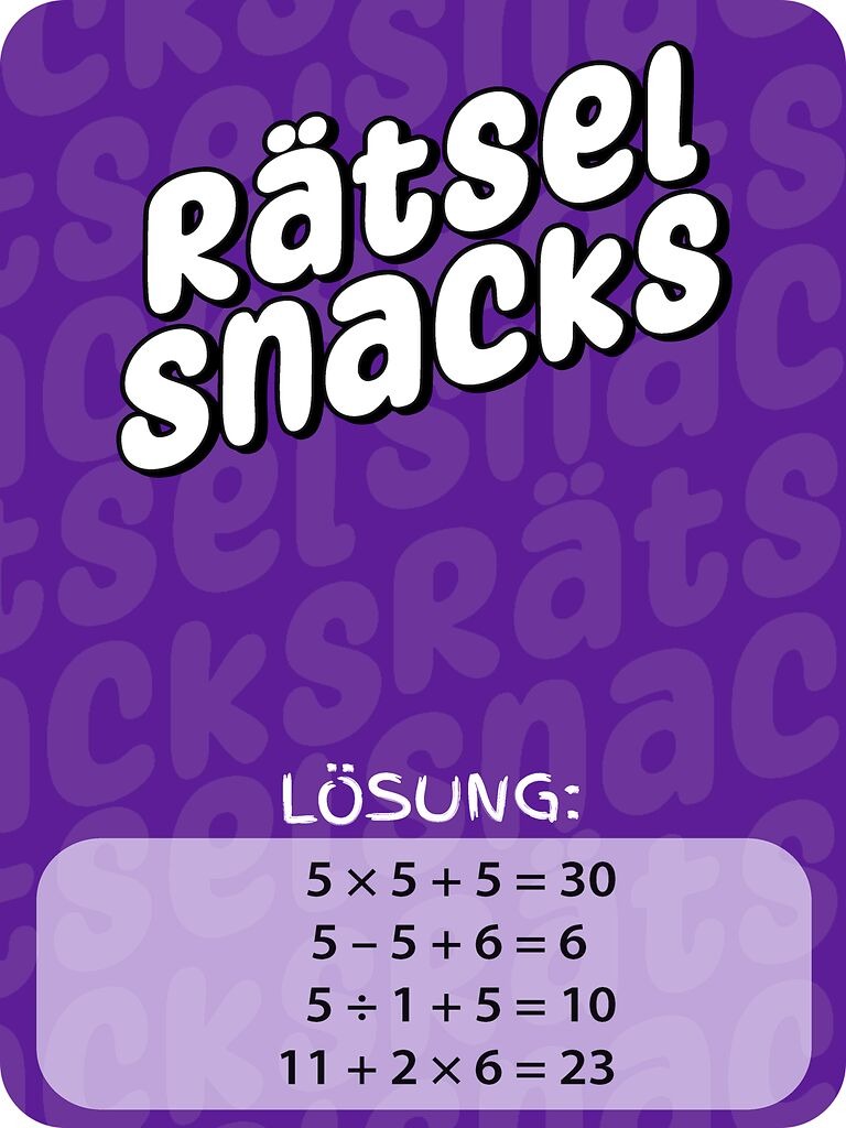 moses - Rätsel Snacks Zahlen suchen