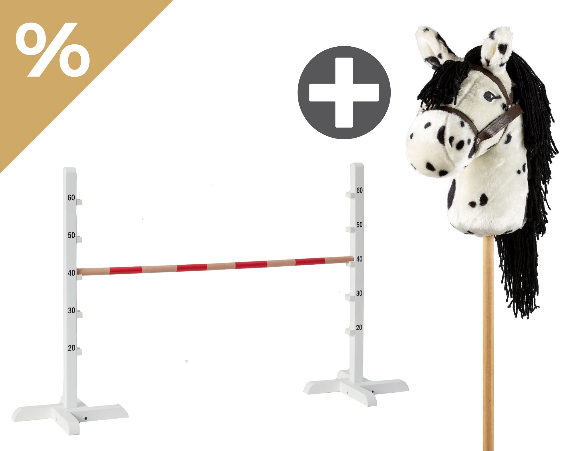 Dream Deals - Hobby Horse: Sprunghürde + Pferd