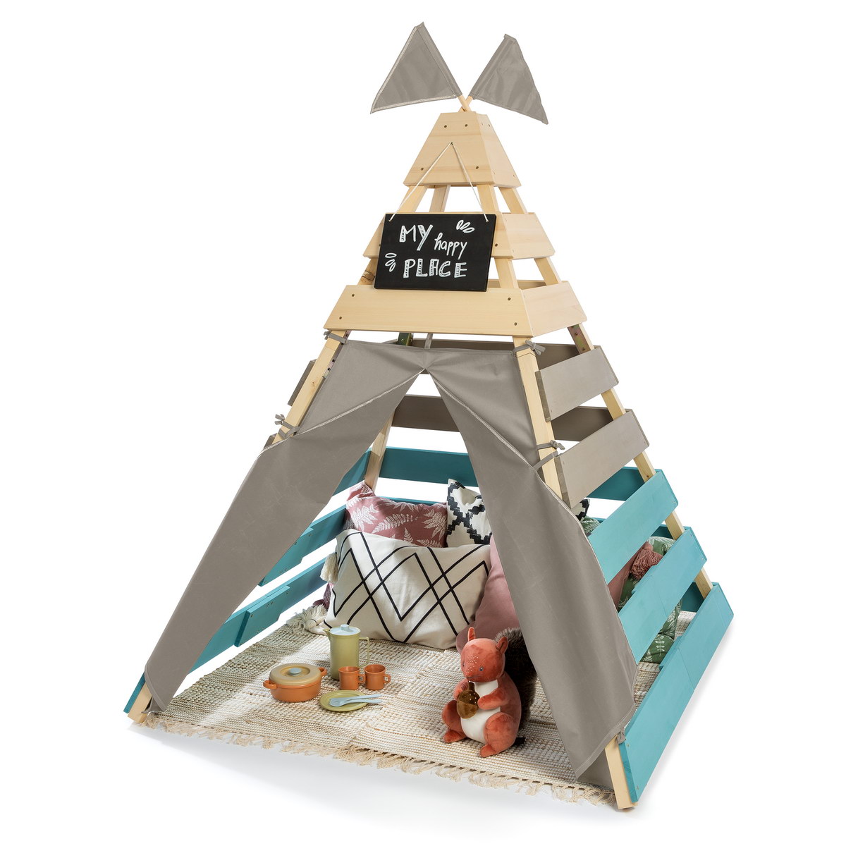 80018_01_1200x1200 MUDDY BUDDY  ®  - Outdoor Tipi "Dreamer" petrol