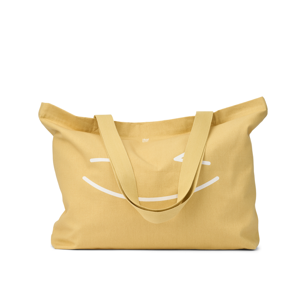 Liewood - Tasche "Tote bag big" Smiley / Crispy corn