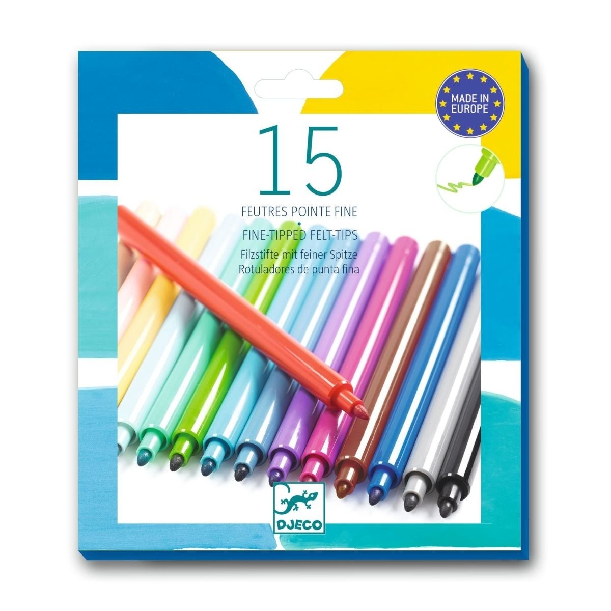 Djeco - Farben: 15 Filzstifte Djeco - Farben: 15 Filzstifte
