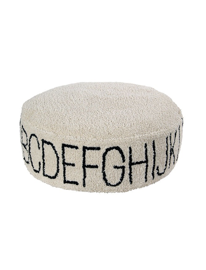 p-abc-nbk_1 Lorena Canals - Pouf "ABC" Natural/Black