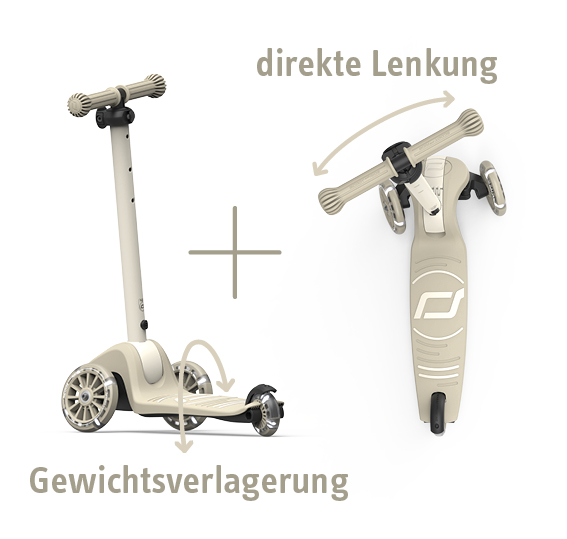 Scoot & Ride - Highwaykick 3S LED ash Scoot & Ride - Highwaykick 3S LED ash