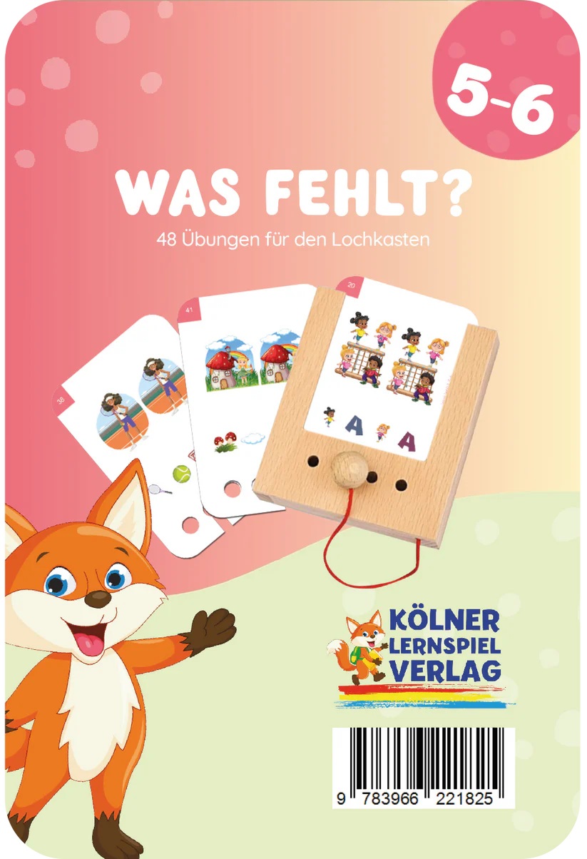 Kölner Lernspielverlag - Kartensatz Was fehlt? ab 5-6 Kölner Lernspielverlag - Kartensatz Was fehlt? ab 5-6