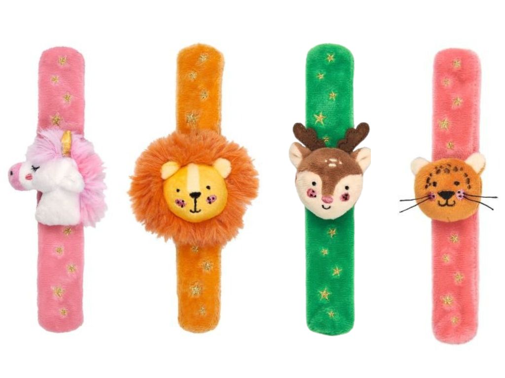 moses - Plüschiges Glitzer-Schnapparmband