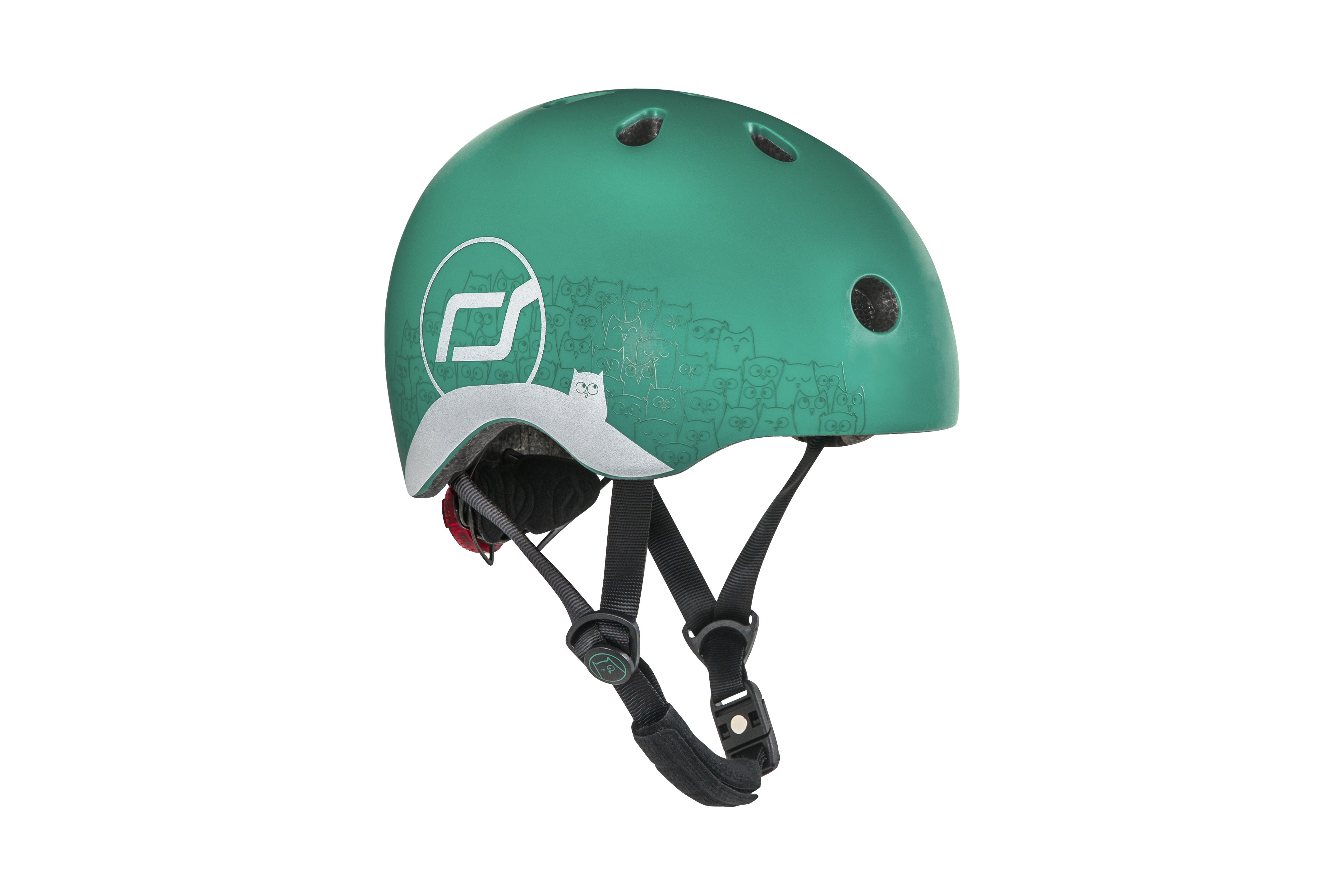 7cZCqeLg Scoot & Ride - Helm XXS-S reflective forest