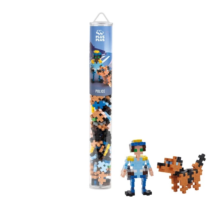 PLUS PLUS - Mini-Bausteine 100 Stück Polizist