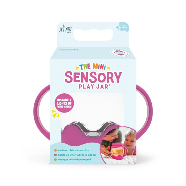 Glo Pals - Spielglas Mini Sensory Pink