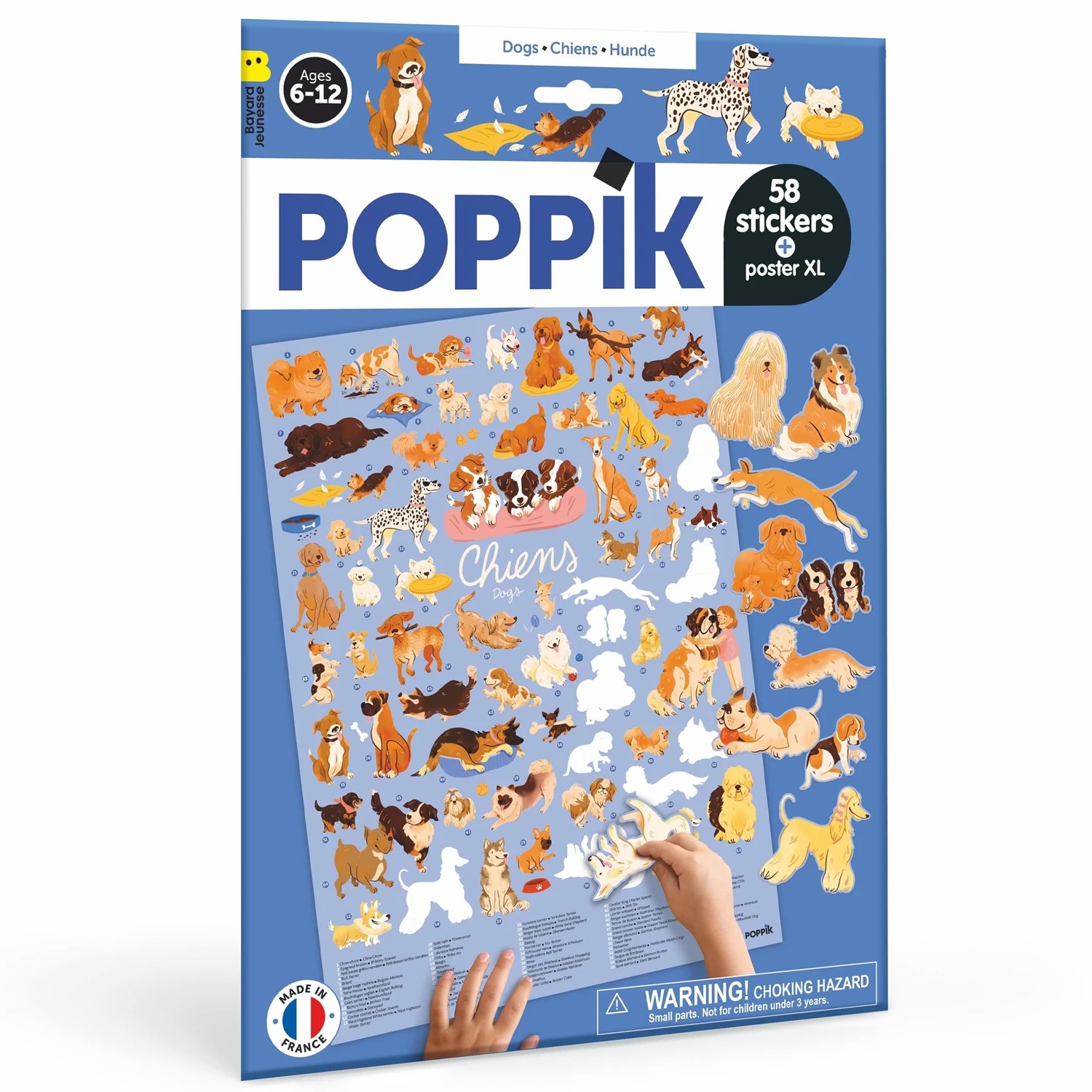 Poppik - Sticker Lernposter Hunde
