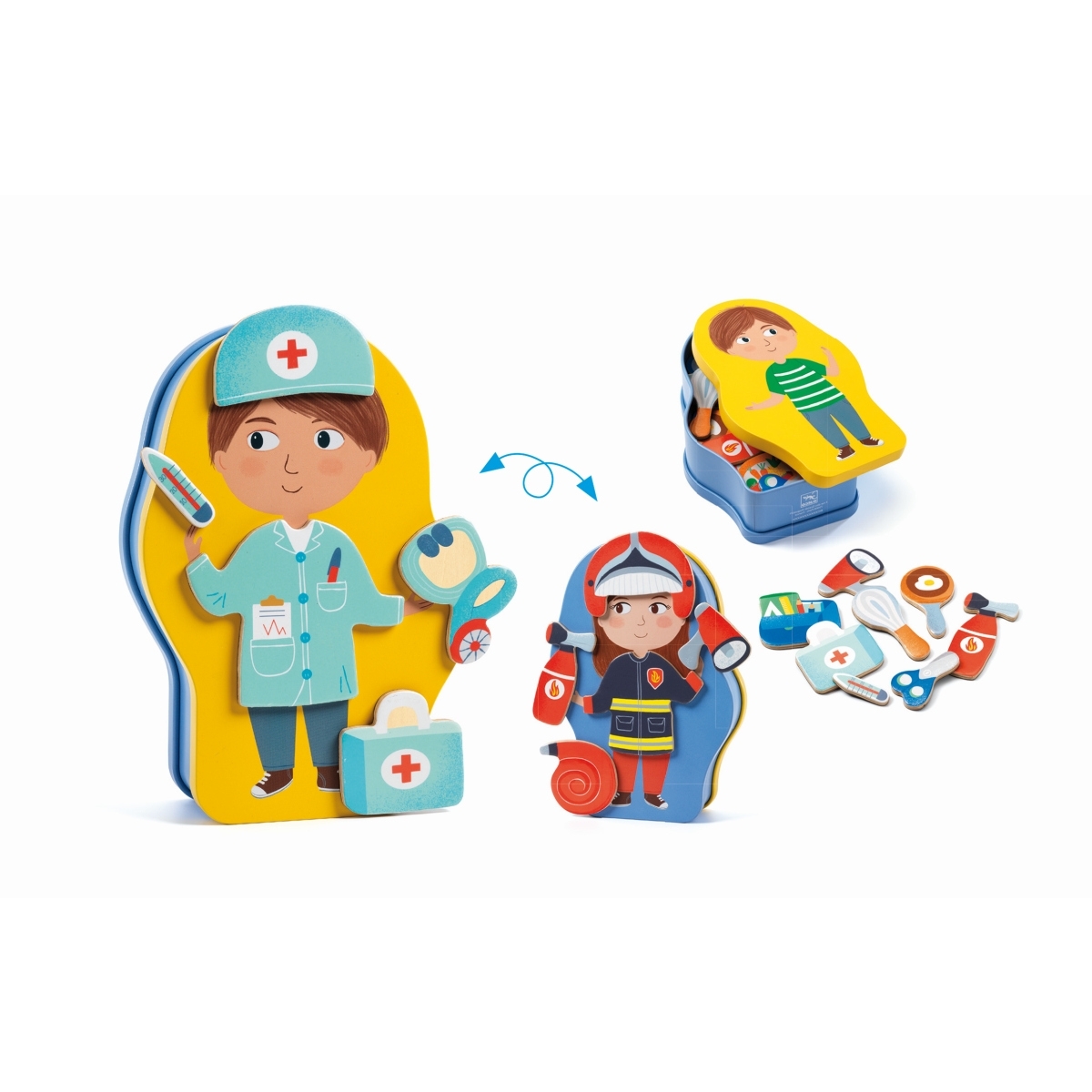 DJ03086-Magnetspiel-Jobissimo-1 Djeco - Magnetspiel Jobissimo