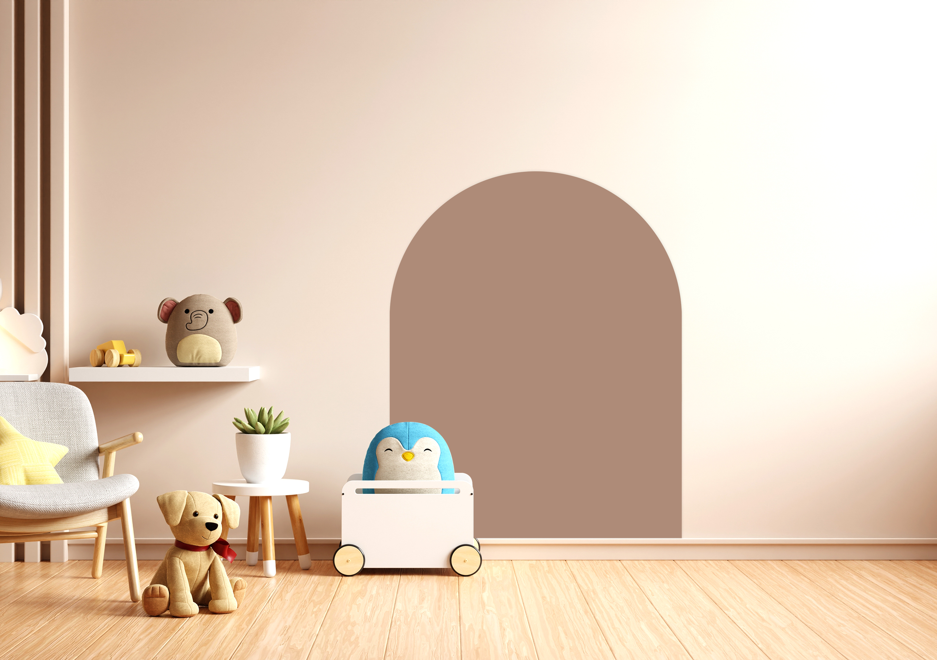 CleverClixx - Magnetischer Wandsticker Mocha Cream