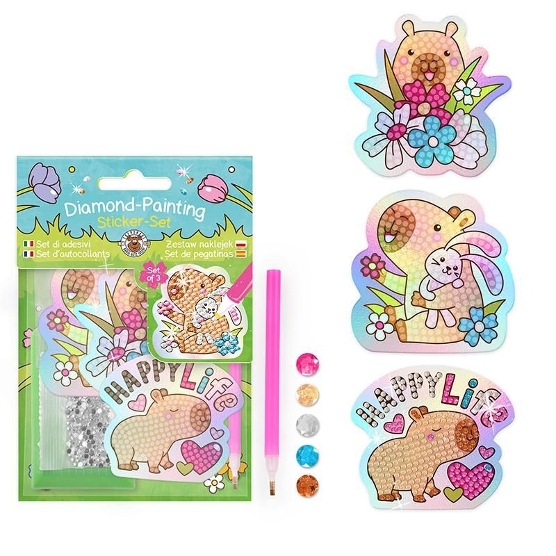 Trendhaus - Capybara Diamond-Painting Sticker-Set  Trendhaus - Capybara Diamond-Painting Sticker-Set