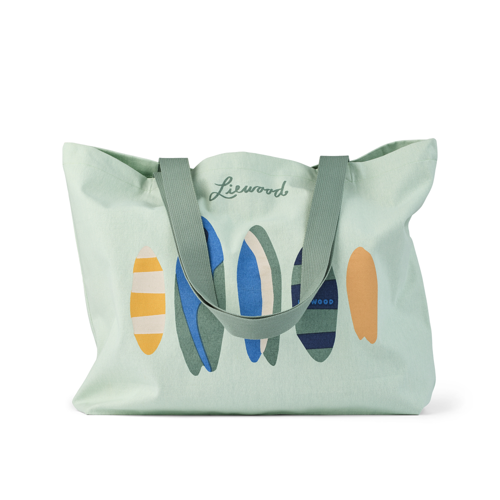 Liewood - Tasche "Tote bag big" Boards / Light peppermint