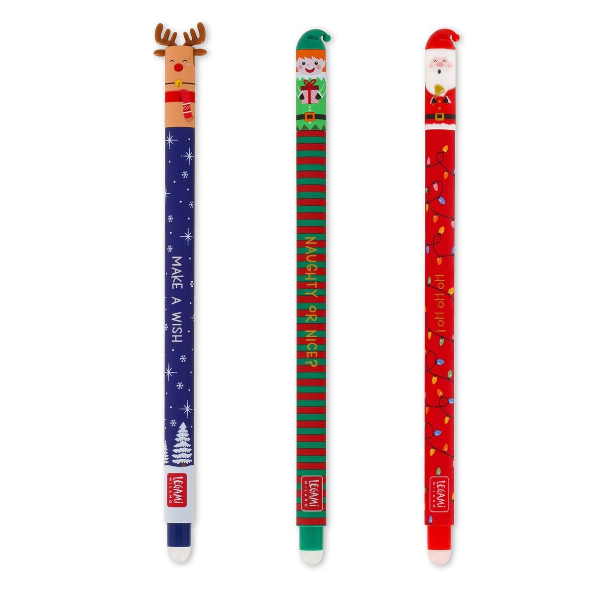 Legami - Löschbarer Gelstift 3er Set Weihnachten