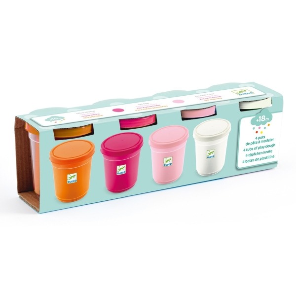 Djeco - Knete 3-6: 4 Dosen Rose Djeco - Knete 3-6: 4 Dosen Rose