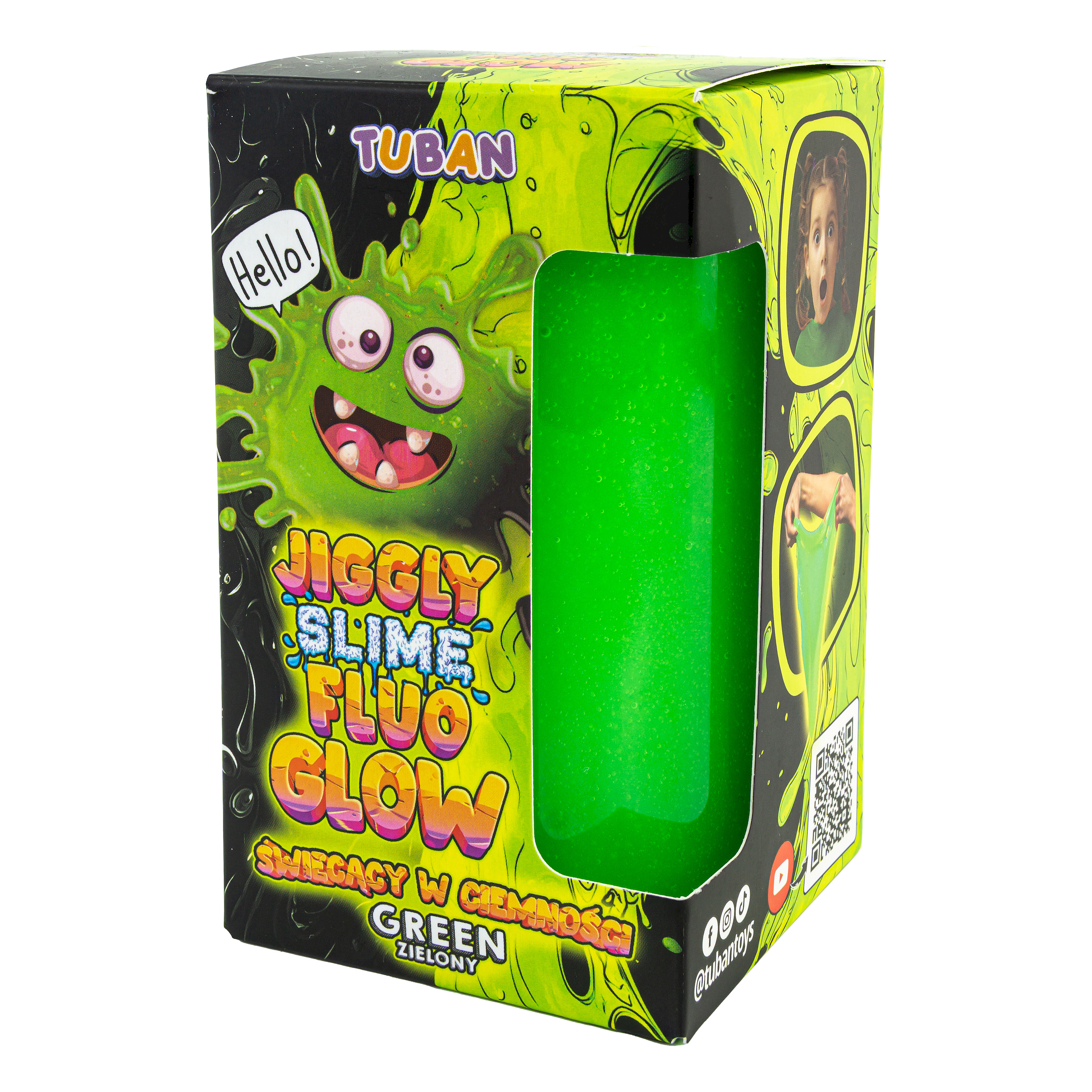 TUBAN - Jiggly Slime Fluo Neon Green 430g TUBAN - Jiggly Slime Fluo Neon Green 430g